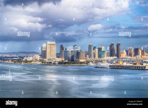 San Diego Skyline And Harbor Stock Photo Alamy