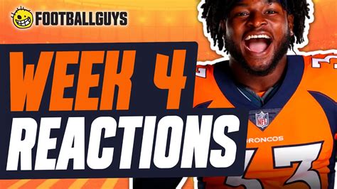 Week 4 Instant Reactions And Recap Fantasy Football 2023 YouTube