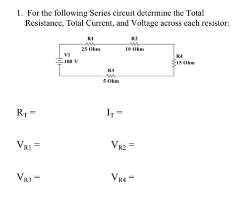 What Is The Formula For Total Voltage In A Series Circuit