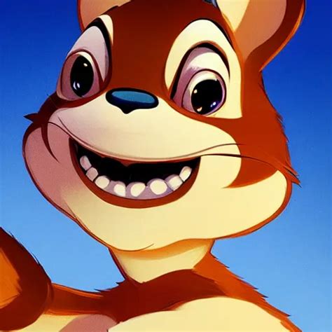 Face Icon Stylized Minimalist Chip N Dale Rescue Stable Diffusion