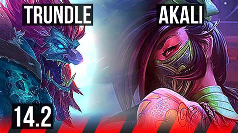 Trundle Vs Akali Top Rank Trundle Na Master Youtube