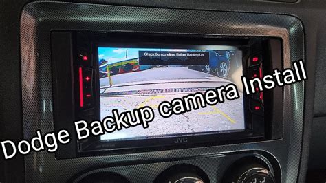 Dodge Backup Camera Install Elpc40b Rear View License Plate Youtube