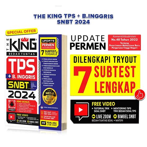 Jual Buku Best The King Bedah Tuntas Soal Dan Materi Tps Snbt