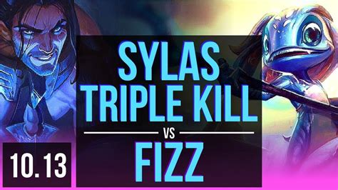 Sylas Vs Fizz Mid 3 Early Solo Kills Triple Kill Kda 1325