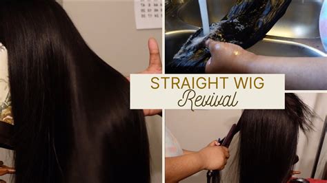 Reviving My Straight Headband Wig Wash Blow Dry Straighten Youtube