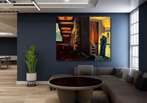 Edward Hopper New York Movie Canvas Print Edward Hopper Print