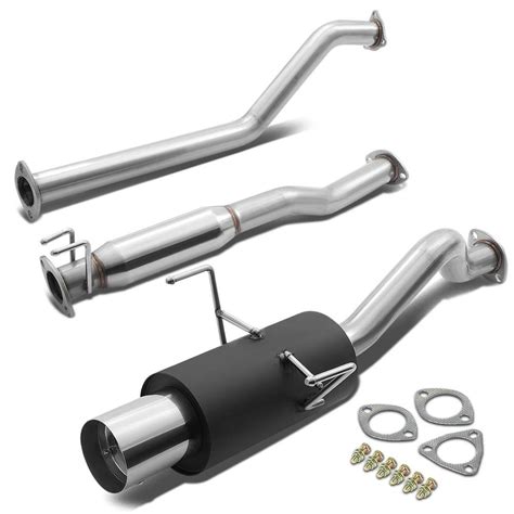 02 06 Acura Rsx Type S 25 Stainless Steel Catback Exhaust Black