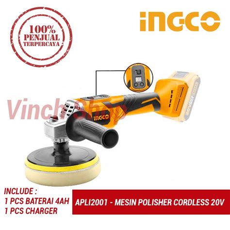 Jual MESIN POLES MOBIL CORDLESS BATERAI WIRELESS POLISHER MOBIL MOTOR