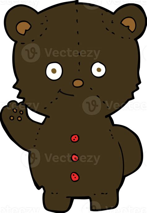 Cartoon Black Bear Cub 45102828 Png