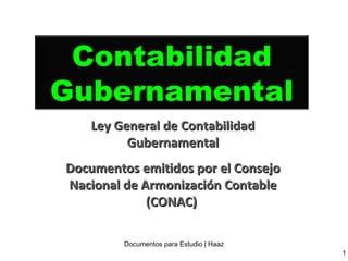 Contabilidad Gubernamental Ppt