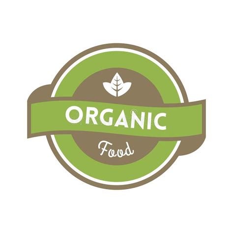 Organic Label Vector Illustration Decorative Design Stock Vector