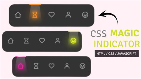 Magic Navigation Menu Indicator Using HTML CSS JS YouTube