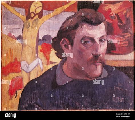 Self Portrait Paul Gauguin France French Hi Res Stock