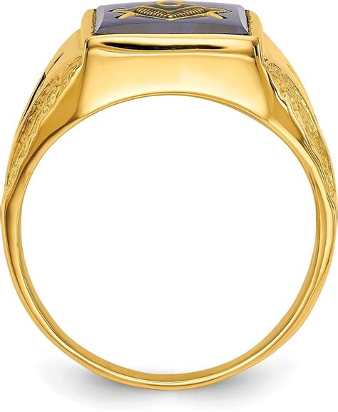 Avariah Diamonds Solid 14k Yellow Gold Men S Polished Antiqued And