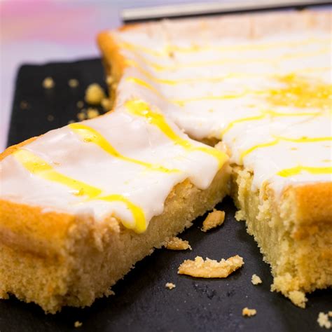 How To Bake A Vegan Lemon Drizzle Traybake A Recipe By Sugar Crumbs