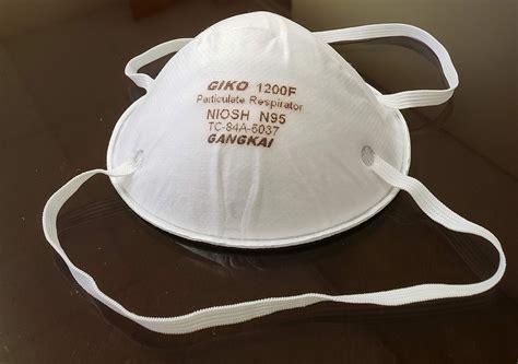 Giko N95 Particulate Respirator Dust Mask NIOSH Approved 1200F By