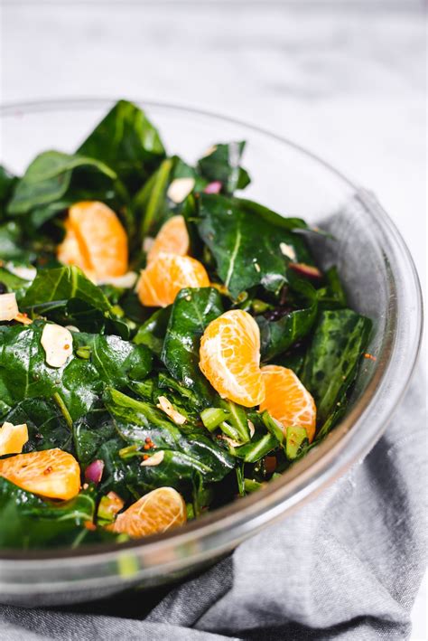 Marinated Collard Greens Salad - Cozy Peach Kitchen