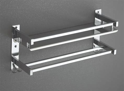 Stainless Steel Two Layer Bathroom Wall Shelf At Rs Piece In Rajkot