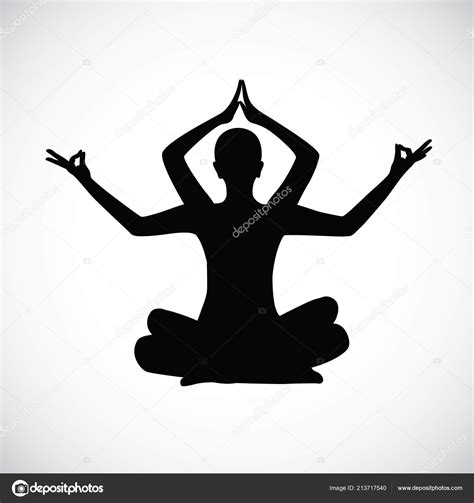 Yoga Meditation Silhouette