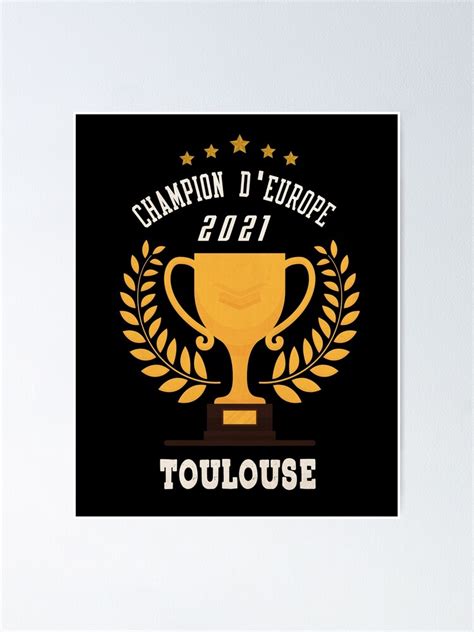 Toulouse Stadium Stade Toulousain Poster By Bouboule Redbubble