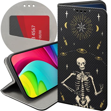 ETUI DO SAMSUNG GALAXY A82 5G WZORY CZASZKA SZKIELETY MEMENTO MORI