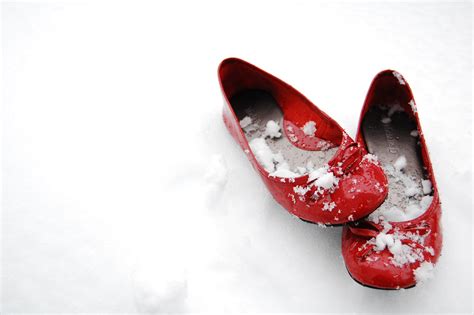 Wallpaper Food Red Snow Winter Fruit Shoes Slippers Rouge