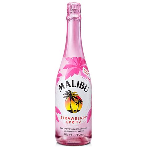 Malibu Strawberry Rum Luekens Wine And Spirits