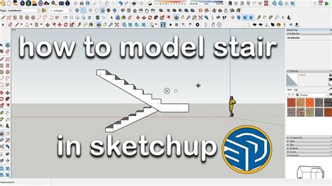 How To Make Staircase In Sketchup Sketchup Staircase YouTube