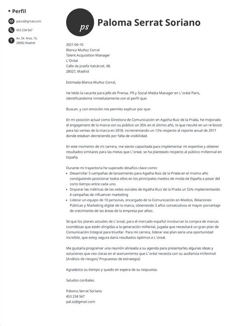 Carta De Presentación General Ejemplo Guía Y Plantillas