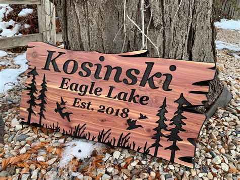 Custom Outdoor Wood Sign Personalized Farmhouse Decor Welcome Etsy