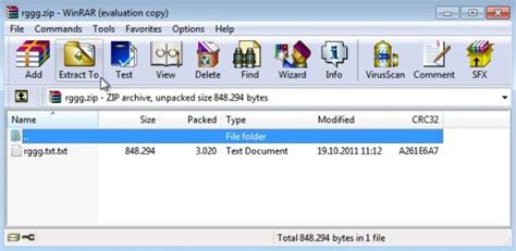 Unpack Compressed Files With Winrar