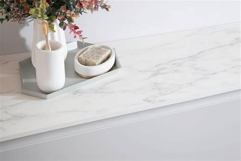 White Marble Effect Worktop Worktop Express