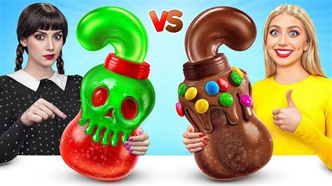 tantangan makanan asli  makanan cokelat pertempuran makanan oleh