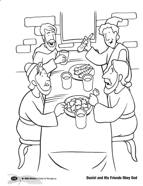 Daniel And His Friends Coloring Pages