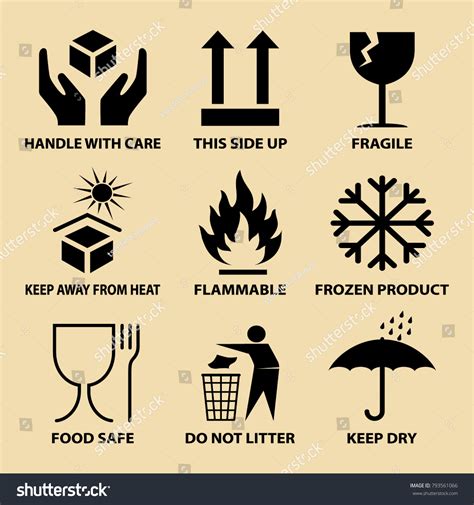 1198 Carton Safety Symbols Stock Illustrations Images And Vectors