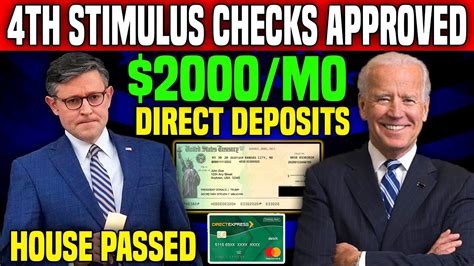 House Finally Passed Mo Th Stimulus Checks Direct Deposits For