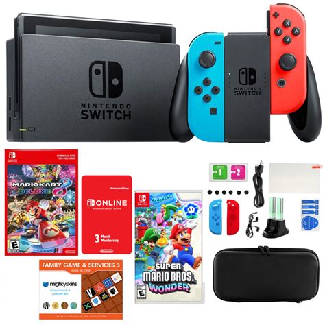 Nintendo Switch Neon Mario Kart Bundle Hsn