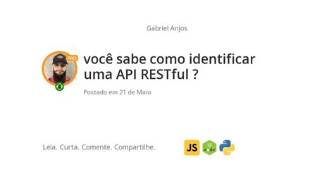 Voc Sabe Como Identificar Uma Api Restful