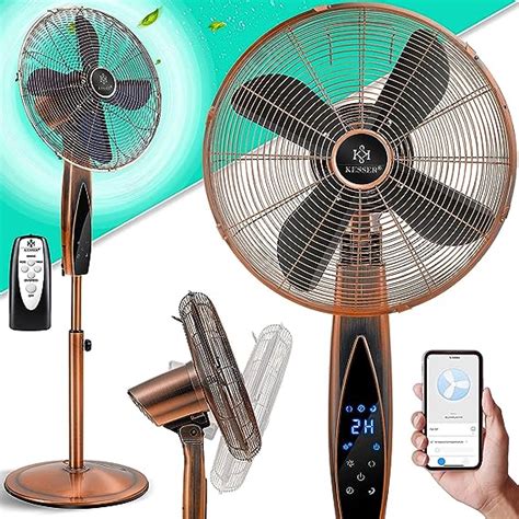 Kesser Ventilatore A Piedistallo In Metallo Con Telecomando App