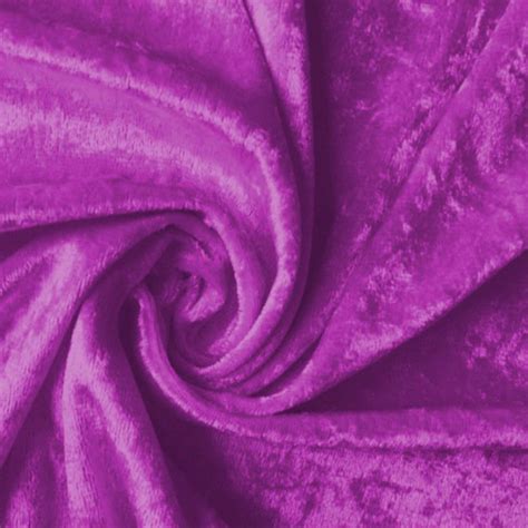 Fabric of purple velvet by meter for making, decoration and furnishings