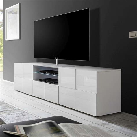 Meuble TV blanc laqué brillant SOFAMOBILI