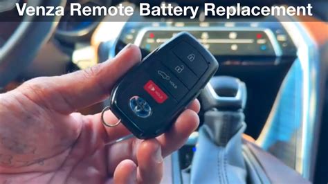 Toyota Venza How To Replace Remote Battery Key Fob