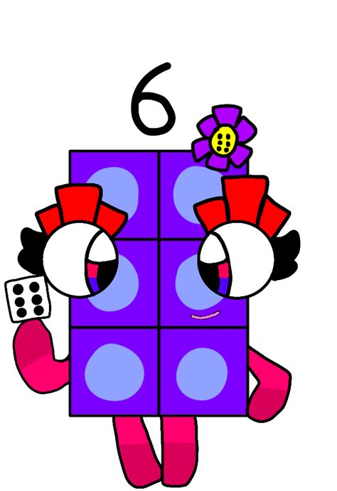 Numberblock Six In Png By Lucybluefive On Deviantart