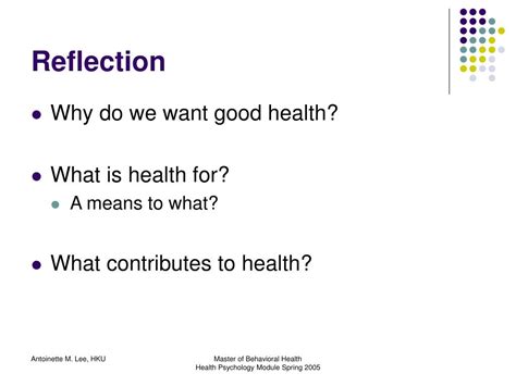 PPT Lecture 1 Introduction To Health Psychology PowerPoint