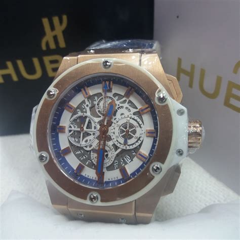 Rel Gio Masculino Hublot King Miami Dourado Frete R Em