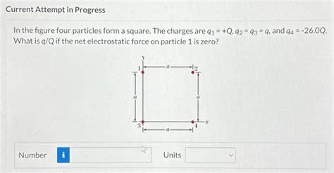 Solved In The Figure Four Particles Form A Square The