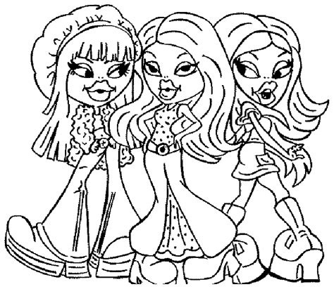 Bratz Coloring Book Coloring Home