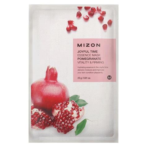 Mizon Joyful Time Essence Mask Pomegranate Pandeoshop