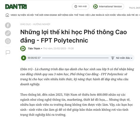 Dantri Nh Ng L I Th Khi H C Ph Th Ng Cao Ng Fpt Polytechnic