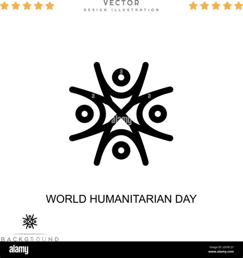 World Humanitarian Day Icon Simple Element From Digital Disruption